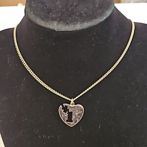 SWANK "In my Heart" Goldtone Heart on 18" Goldtone Chain